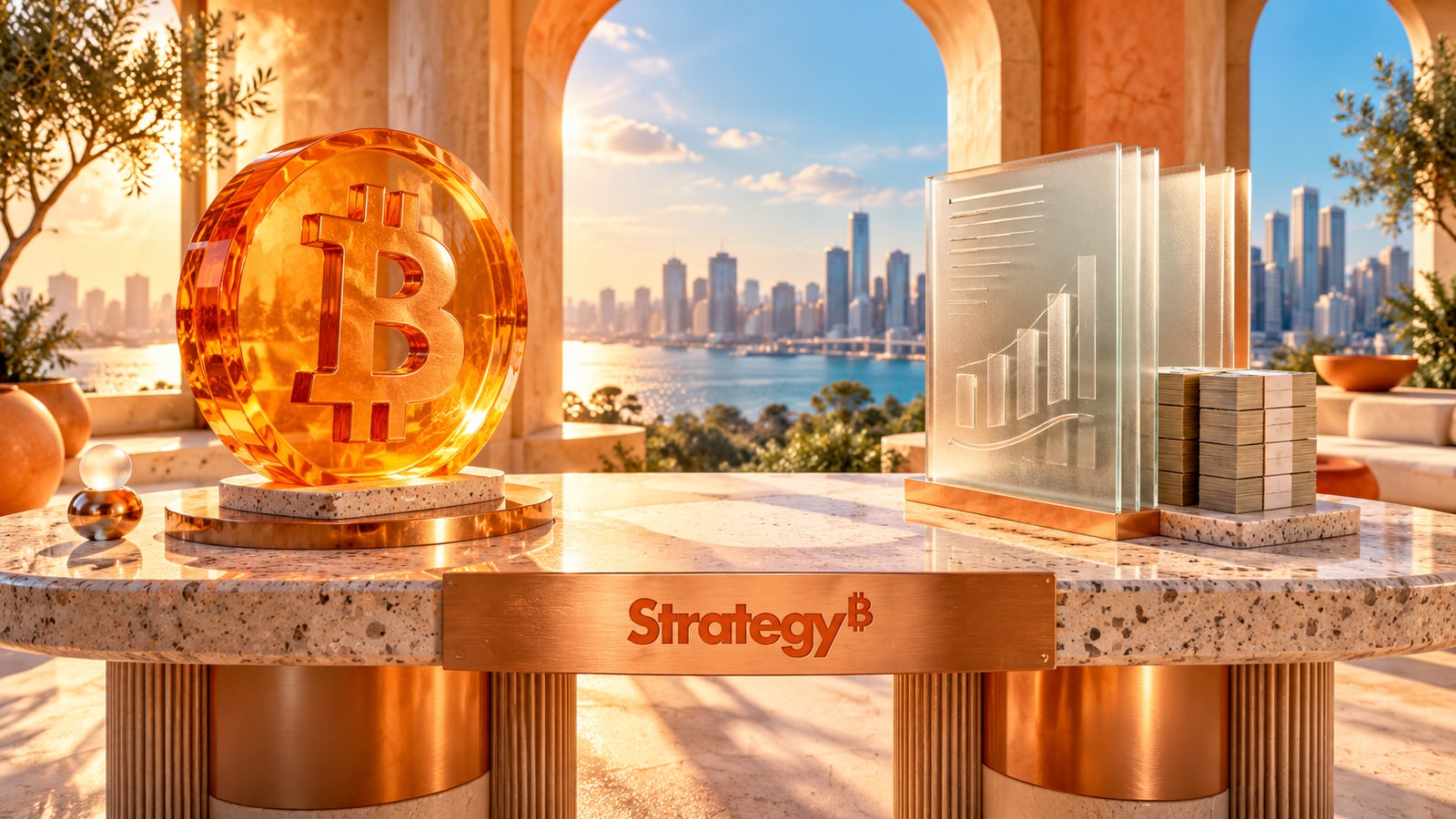 Strategy公布季度业绩，比特币重估收益占主导 — 原创概念插图