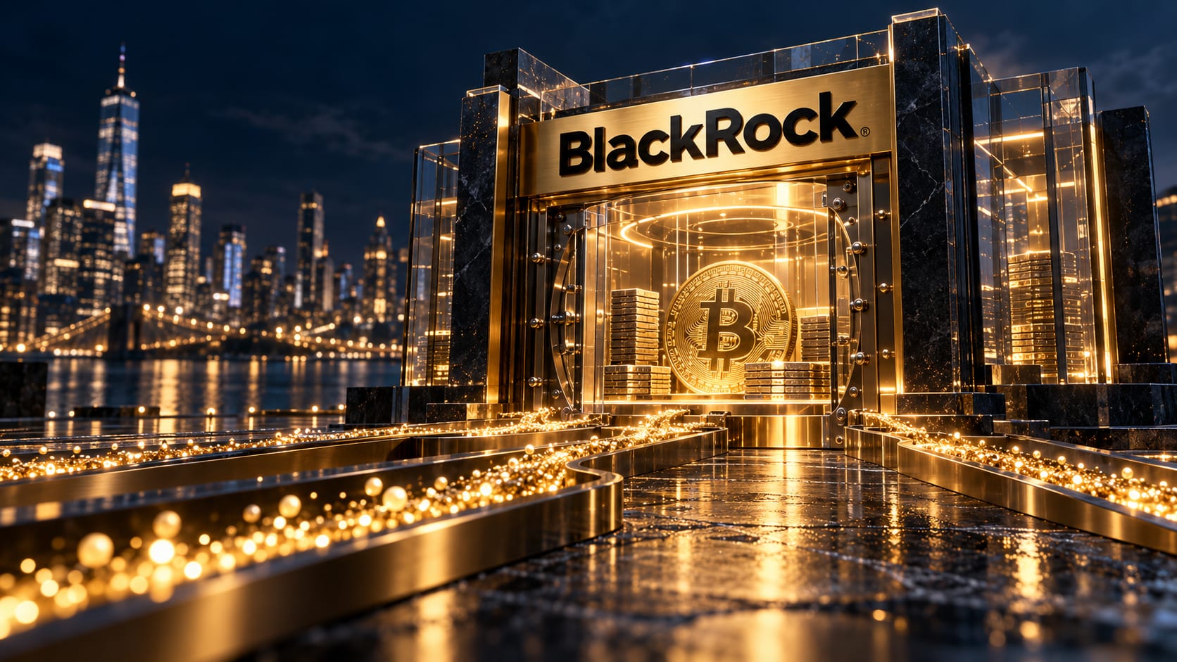 Bitcoin ETFs: $176 million in inflows, mainly into BlackRock — original conceptual illustration