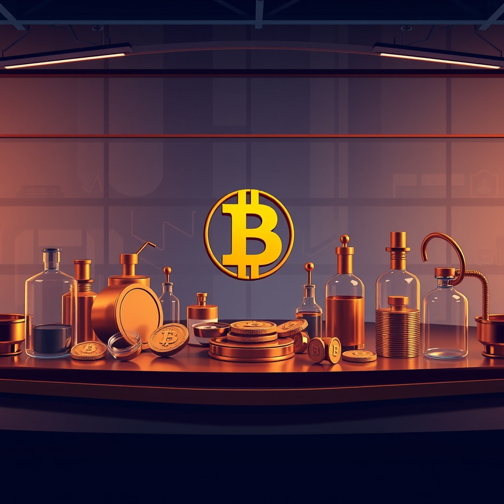 BlackRock与比特币ETF的下行保护 — 原创概念插图