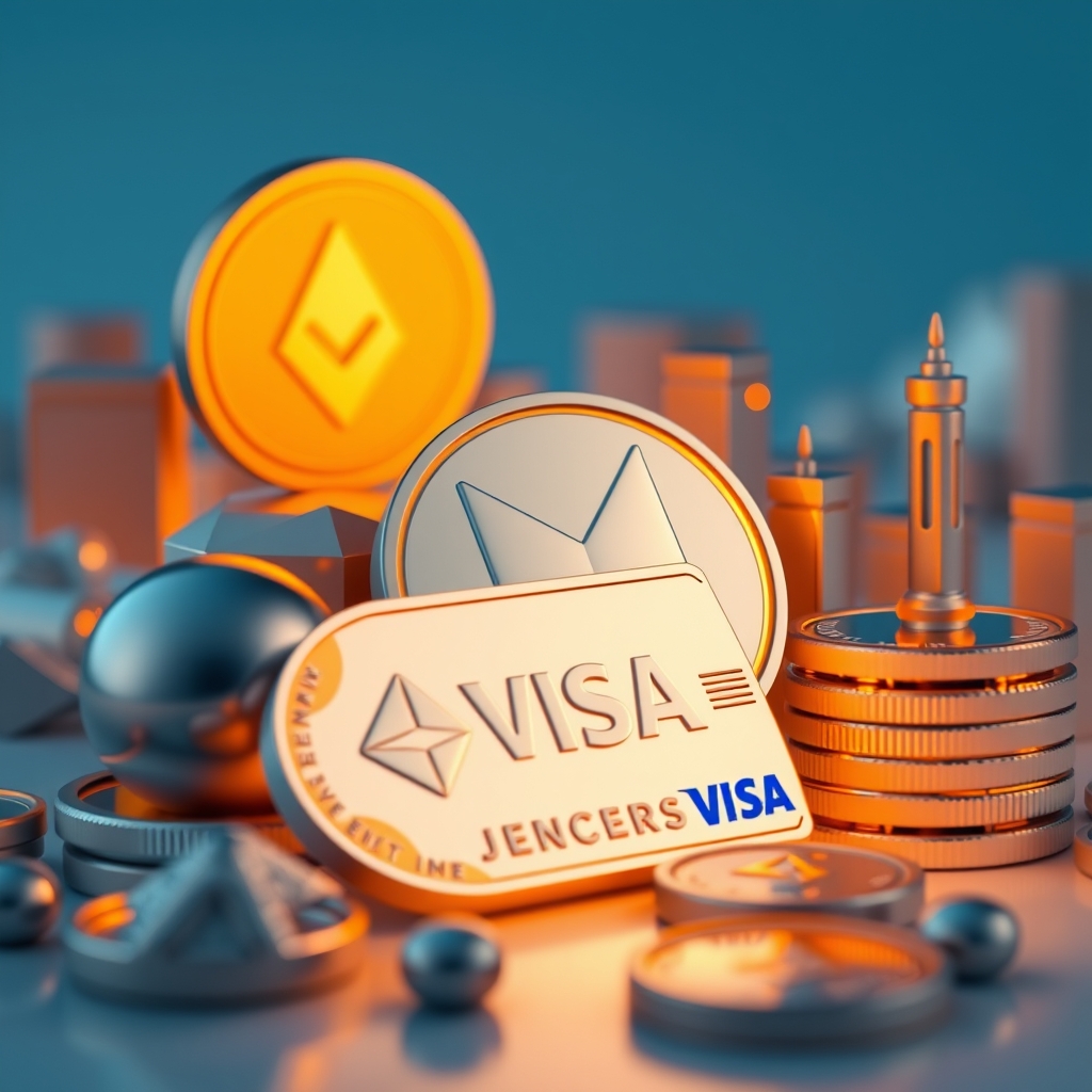 Mesh与Visa希望连接加密余额和日常支付 — 原创概念插图