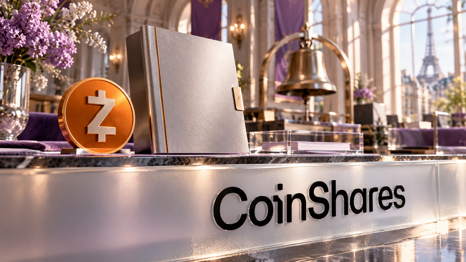 CoinShares的Zcash ETP在巴黎经历同日停牌与复牌 — 原创概念插图