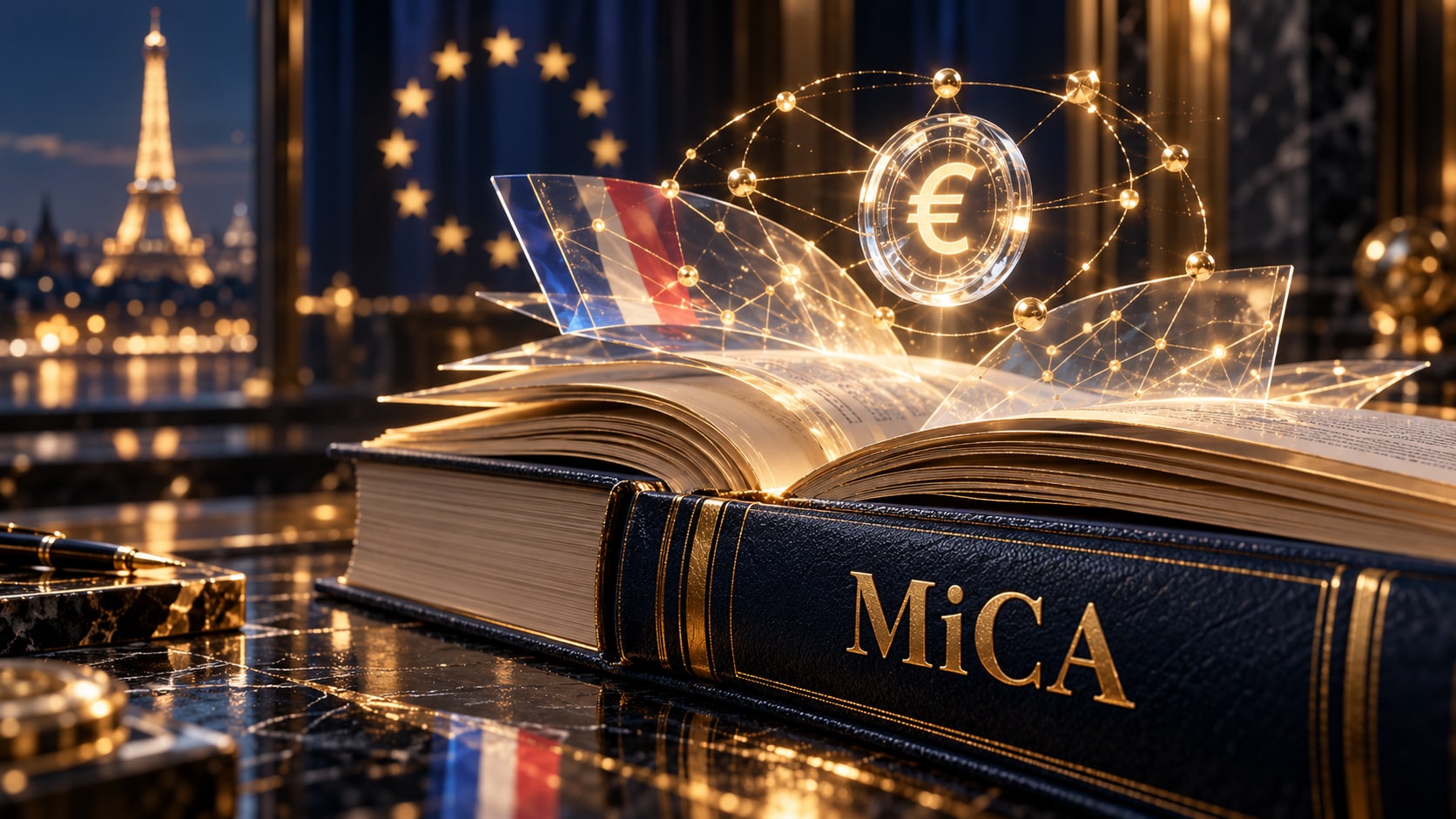MiCA:法国提议规范第三方支付的稳定币奖励 — 原创概念插图