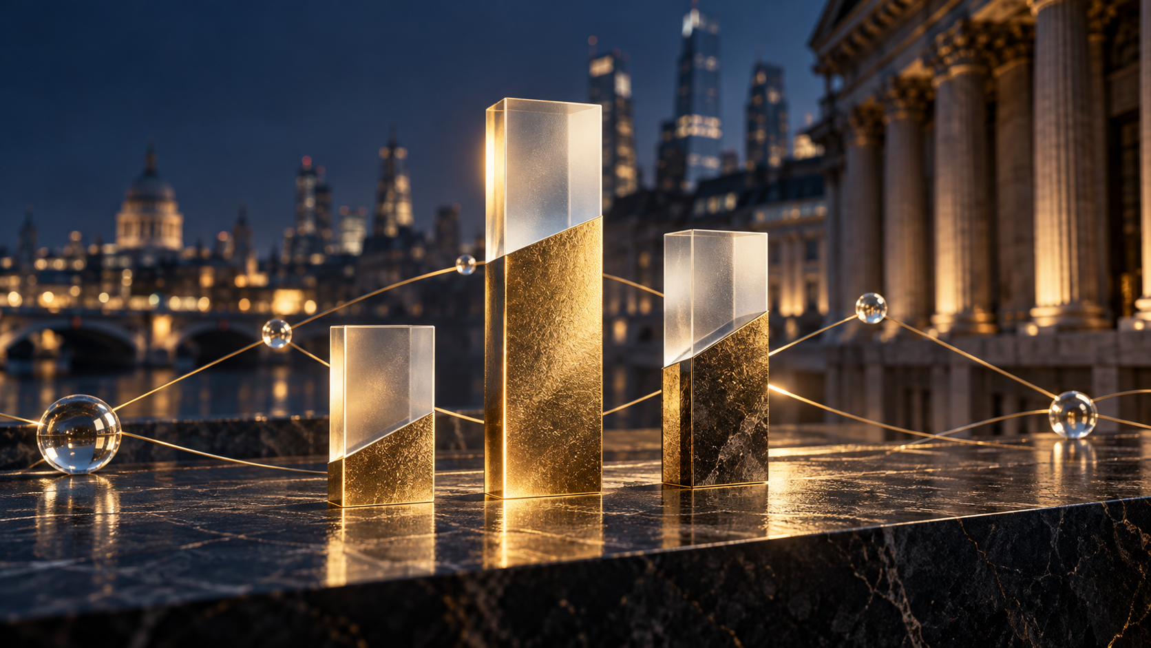 Connexions des marchés financiers, illustration conceptuelle
